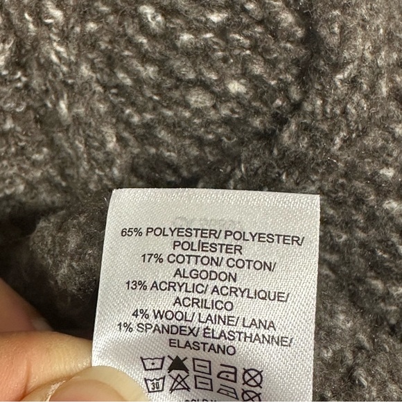 NWT Lucky Brand Button Front Brown Speckle Knit Sweater Sz Small - Picture 5 of 5